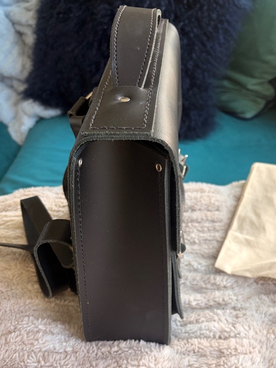 Cambridge Satchel Portrait Small Backpack - Black Leather main image 7